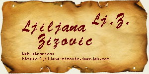 Ljiljana Žižović vizit kartica